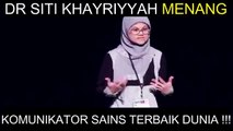 PADU ! Pensyarah USM, Dr Siti Khayriyyah Mohd Hanafiah telah dinobatkan sebagai ‘Komunikator Sains Terbaik Dunia’ pada pertandingan Fame Lab peringkat antaraban