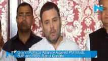 Grand Political Alliance Against PM Modi, BJP and RSS: Rahul Gandhi