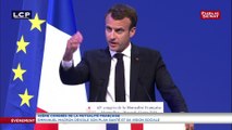 Macron devant la Mutualité : « Vous me sifflerez à la fin si vous le souhaitez, mais laissez moi terminer »