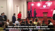 Greece and Macedonia reach agreement over name row
