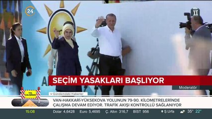 Propaganda yasağı takvimi işliyor