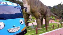 TAYO buses go to the DINOSAUR PARK! (Jurassic Park???) MEET GIANT DINOSAUR  ♥ [토이위자드] TOY WIZARD