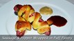 Sausage & Pepper Wrapped in Puff Pastry - Easy Puff Pastry Appetizer Recipe