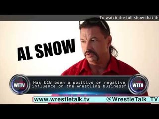 Al Snow on ECW's worst effect on wrestling! Truly eye opening!