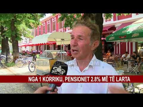 NGA 1 KORRIKU, PENSIONET 2.8% MË TË LARTA