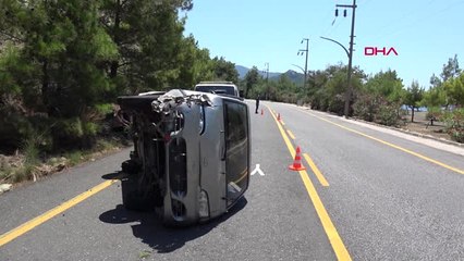 Muğla Yüzüne Güneş Vurunca Direksiyon Hakimiyetini Kaybetti Hd