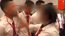 Video shows staff slapped and made to crawl during meeting - TomoNews