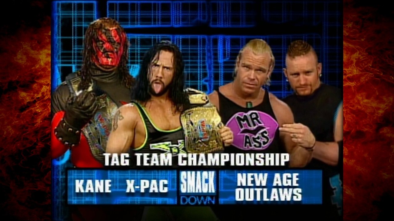Kane & X-Pac vs The New Age Outlaws (Road Dogg & Billy Gunn) Tag Titles Match 4/29/99