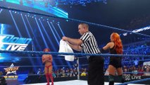 Eva Marie has a wardrobe malfunction before her match vs. Becky Lynch- SmackDown Live, Aug. 9, 2016