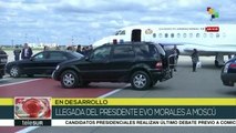 Rusia: Evo Morales llega a Moscú para reunirse con Vladimir Putin