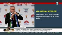 Erdoğan Rize mitinginde