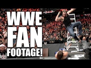 Watch Dean Ambrose's Flying Elbow On AJ Styles! WWE TLC Fan Footage!