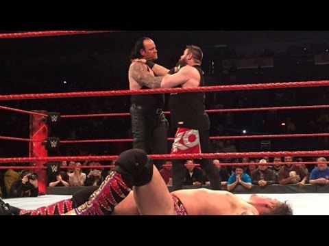 Undertaker Chokeslamming Chris Jericho & Kevin Owens After WWE Raw, Jan. 9, 2017 Footage!