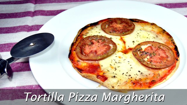 Tortilla Pizza Margherita - Quick & Easy Homemade Margherita Pizza Recipe