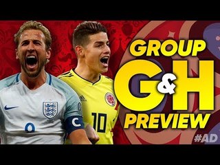 WORLD CUP 2018 Group G & H Preview | England, Belgium, Poland & Colombia