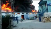 Fabrika yangını - yangın kontrol altına alındı - İSTANBUL