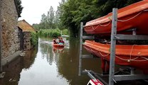 Inondation à Neuville-sur-Sarthe le 13 juin 2018