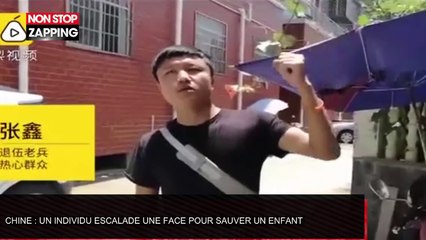 Chine : un homme escalade la façade d’un immeuble pour sauver un enfant (Vidéo)