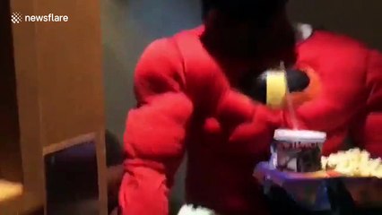 Grown-up 'Incredibles' fan battles for cinema seat with kid after 14-year wait