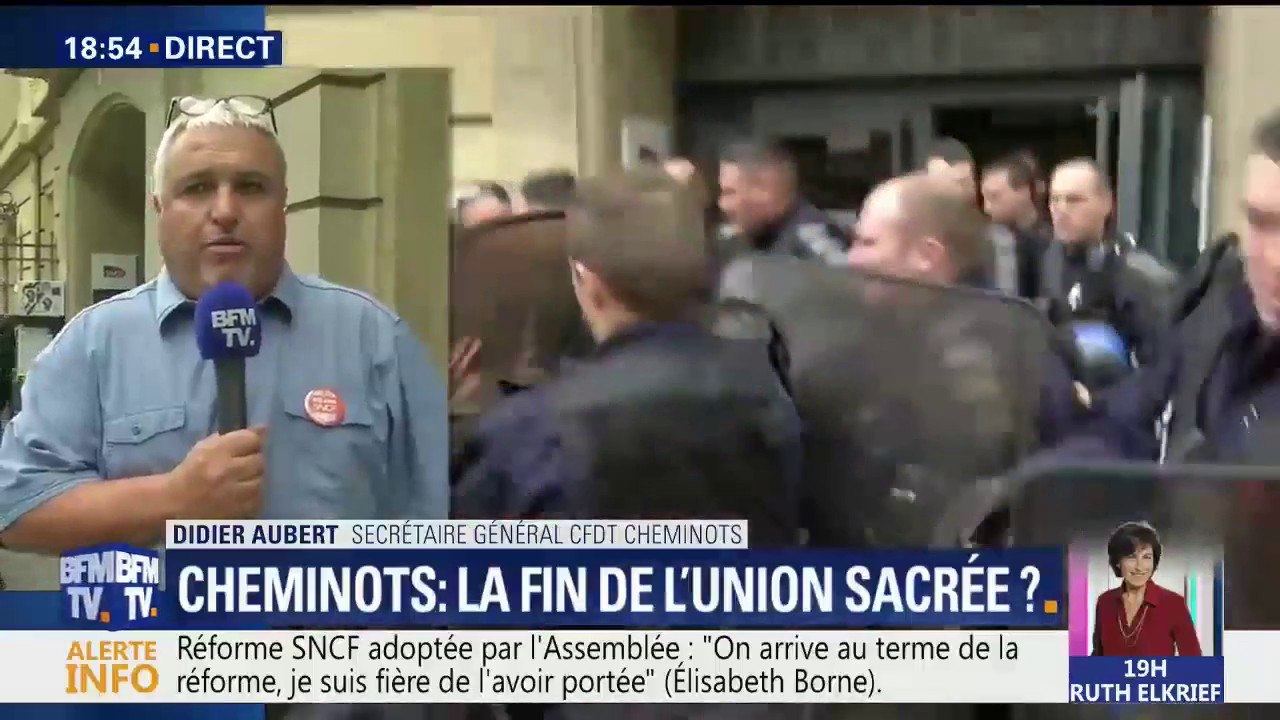SNCF: "Nous continuons la pression sur le gouvernement" (CFDT Cheminots)