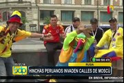 Mundial Rusia 2018: hinchas peruanos invaden calles de Moscú