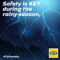 It's the rainy season, and as much as we love the coolness and fresh air that comes with it, let's not fail to exercise caution always. Here are few safety tips