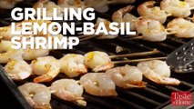 Grilling Lemon-Basil Shrimp