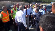 Heyelandan çöken Antalya-Kumluca yolu ulaşıma açıldı