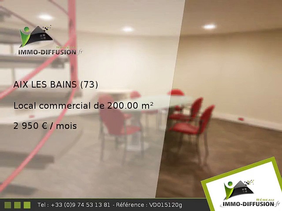 Local commercial 200.00m2 A louer sur Aix les bains - 2 950 Euros/mois