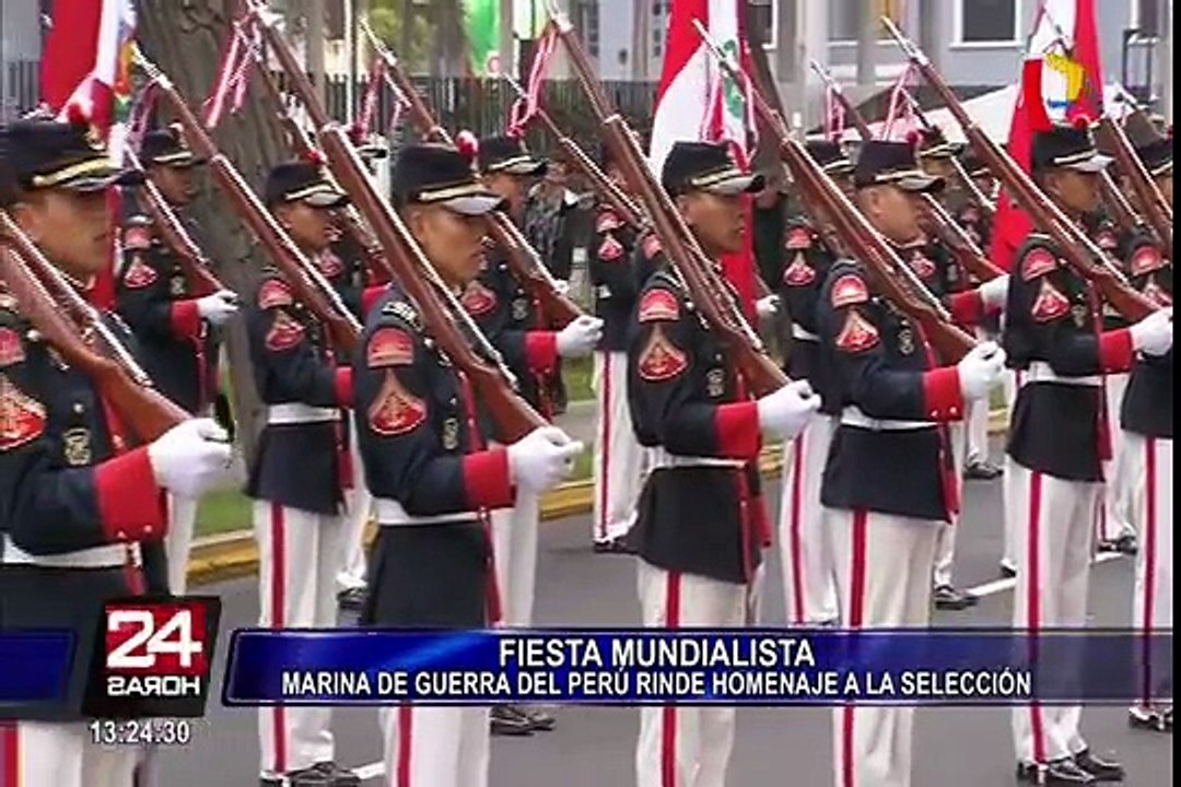 Compañía Juan Fanning: unidad histórica de la Marina de Guerra rinde homenaje a la Bicolor