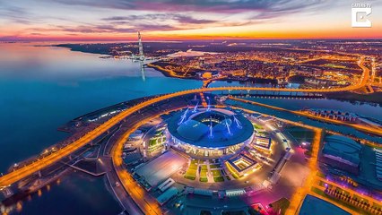 Images magnifiques des stades de la coupe du monde de Russie