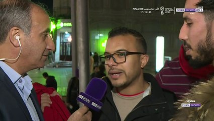 برنامج بي ان موسكو : أجواء حماسية للجماهير بموسكو وتصريحات الجماهير المغربية