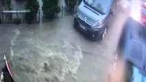 Sel Felaketi Mobese Kameraları Tarafından Kaydedildi