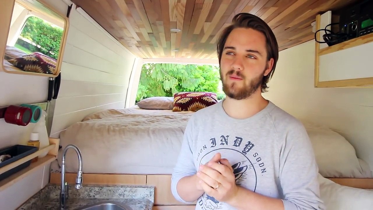 VAN TOUR | Beautiful DIY Camper Van Conversion // minimal millennials