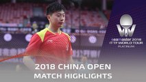 2018 China Open Highlights | Ma Long vs Lin Jun-Yu (R32)