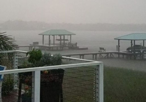 Thunderstorm Hits Jacksonville, Florida