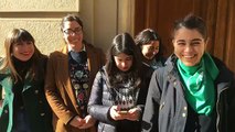 Feministas entregan carta de apoyo a Ley de Aborto en Argentina al embajador de ese país #EnVivo