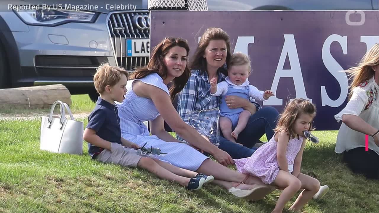 Prince George Tumbles Down a Hill