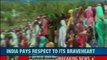 J&K Last rites ceremony of Aurangzeb; thousands pay tribute to its Kashmir hero