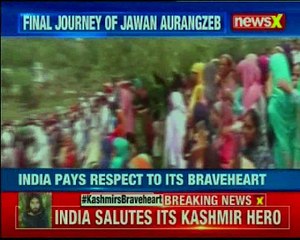 J&K Last rites ceremony of Aurangzeb; thousands pay tribute to its Kashmir hero