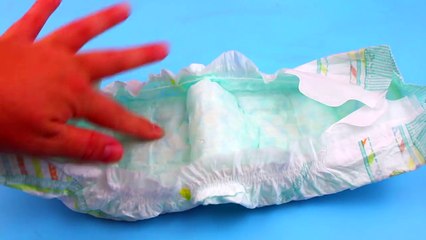 Comment faire du slime avec une couche pour bébé !┃Reva ytb
