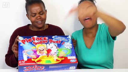 PIE FACE CHALLENGE RIGOLO ENTRE MÈRE ET FILLE #SAKINAFAMILY #AD