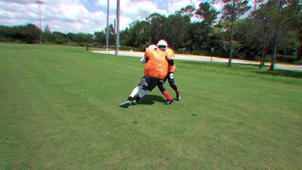 KNOCKOUT BUBBLE WRAP FOOTBALL! (OKLAHOMA DRILLS)