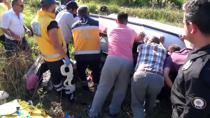 Otomobil şarampole devrildi: 1 ölü, 2 yaralı - BURDUR