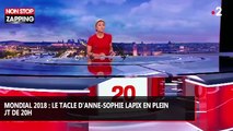 Mondial 2018 : Le tacle d'Anne-Sophie Lapix sur les footballeurs en plein JT de 20h (vidéo)