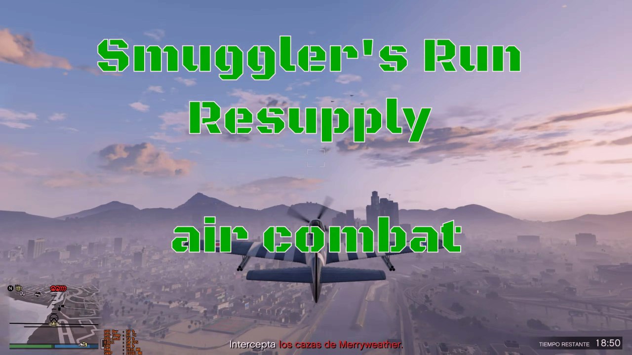 GTA Online -  Don't Get Shot by NPCs  Challenge #2 Gameplay (Air Combat-Smuggler's Run Resupply)