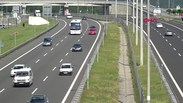 Bolu Tem'in Bolu Geçişinde Bayram Yoğunluğu Başladı Hd