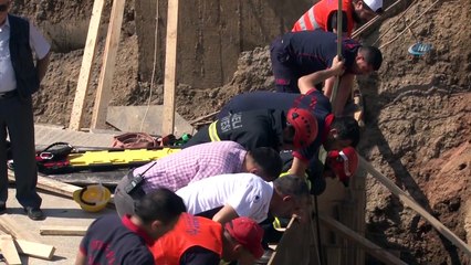 Köprülü Kavşak İnşaatında Göçük: 1 Yaralı