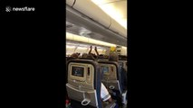 Medley of South American fans chant on flight to Moscow