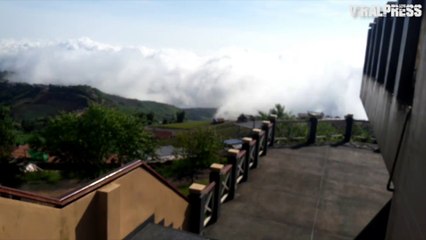 Clouds Engulfing Mountain